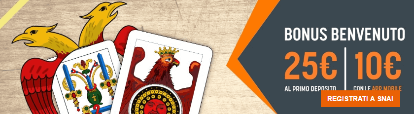 Bonus Benvenuto Scommesse | SNAI