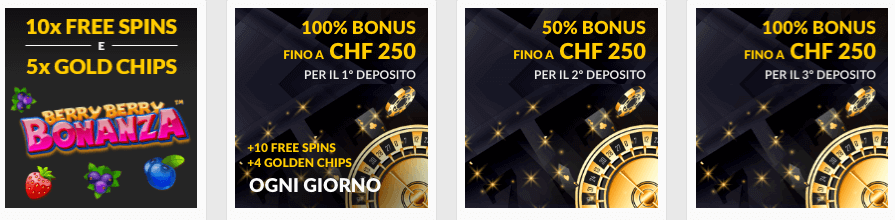 codice promo swisscasinos bonus